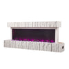 Electric Fireplace 12 Media Flame Insert LED Panoramic Living Room Heater 120cm