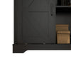 Sliding Barn Door Sideboard Storage Cabinet Coffee Bar TV Stand Farmhouse Style