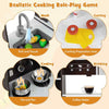 Toddler Wooden Toy Set Kitchen Accessory Playset w/ Ice Maker-Brown