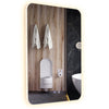 Bathroom Mirror LED Light Mirror 80 x 60 CM Shatterproof Wall Mounted Mirror