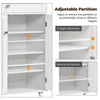 Shoe Cabinet Wooden Shoe Storage Cabinet Organizer 4-Tier Shoes Rack White