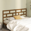 Bed Headboard Honey Brown 206x4x100 Solid Wood Pine N5I6
