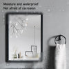 Black Rectangle Wall Mirror Home Bathroom Wall Mount Vanity Decor Makeup Mirrors