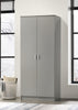 Rio Costa 2 Door Wardrobe Bedroom Furniture Storage Cupboard Light Grey