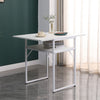 2-Tier Extendable Computer Desk Breakfast Dining Table for Small Space Foldable