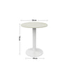 Modern Wood Grain Bar Table with Square/Round Tabletop and Metal Base Home Pub
