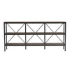 Industrial 161cm Console Table Entryway Table Narrow Sofa Side Table 3 Tier