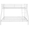 Children's Bunk Bed Frame White Metal 140x200/90x200 cm