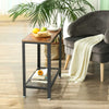 Vintage Side Table Modern Sofa Coffee Table Stand Living Room Rustic Wood Finish