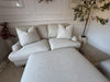 Dusk Hampshire 3-Seater, 2 Seater, Loveseat And Pouffe In Beige