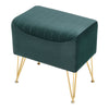 Vanity Makeup Chair Velvet Padded Footstool Pouffe Stool Ottoman Rest Seat Bench