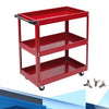 Heavy Duty Metal 3 Tray Tool Storage Cart Workshop Garage Mobile Tool Trolley UK