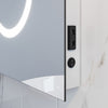LED Bathroom Mirror 500×700 with 3X Magnifier Button Shaver Socket Wall Mounted