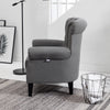 Classical Luxury Tufted Chesterfield Chair Wing Back Fireside Armchair Club Sofa