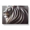 Lion Statue Canvas Wall Art Print Framed Picture Home Decor Living Room Bedroom