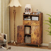 Kitchen Storage Cabinet 2 Door Buffet Sideboard with 2 Drawers Brown