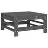 7 Piece Garden Lounge Set Grey Solid Wood Pine
