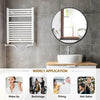 Large Round Wall Mirror Bathroom Bedroom Makeup Dressing Mirror 40/50/60cm