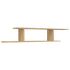 Wall-Mounted TV Shelf Sonoma Oak 125x18x23 cm Engineered Wood