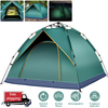 3-4 Person Man Tent Folding Camping Hiking Outdoor Beach Tent Waterproof UK