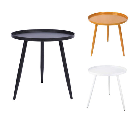 44x40cm Side Table Round Metal Coffee Table for Living Room Decorative Furniture