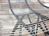 Modern Industrial Curved Metal Wire Chair