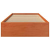Camerina Bed Frame Wax Brown 90x200 Solid Wood Pine,Bed Frame,Bed F0K5