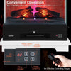 27"/68cm Electric 2000W Fireplace 3-Sided Fireplace Heater with 3-Level Flame