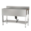 Commercial Restaurant Stainless Steel Sink 120cm Single Bowl Kitchen Wash Table