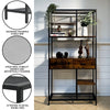 Tall Industrial Storage Shelf Bookcase Bookshelves FloorStanding Display Rack UK