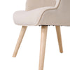 Modern Single Sofa Chair - Beige Solid Wood Leisure Chair High Back Armchair NEW