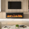 LED Fireplace Media Wall Fire Wall Mounted / Standing Electric Heater 40inch UK