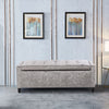 Hinge Lid Ottoman Storage Box Chesterfield Blanket ToyBox Pouffe Bench Footstool