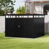 8.5x9.7ft Storage Shed Bike Metal Sloped Roof Tool House Cabinet for Garden Yard