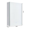 Fog-free Bathroom LED Makeup Shaver Mirror Cabinet with Dimmable 3-Colour Lights