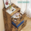 Filing Cabinet With 4 Drawers, Lockable Cabinet, Rustic , Vertical Office