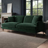 Dark Green Velvet 4 Seater Sofa - Payton SOF200