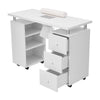 Manicure Table Makeup Dressing Station Nail Desk Workstation Storage Equipment