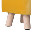 Ottomans Square Footstool Foot Stools Wood Leg for The Bedroom Living Room
