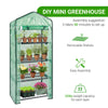 Garden Compact Walk In Greenhouse Frame Shelves Reinforced Cover Cold Frame New