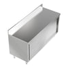 4/5FT Stainless Steel Work Cabinet Kitchen Cupboard Pre Table with Sliding Doors
