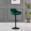 2x Bar Stools Breakfast Comfortable Swivel Gas Lift Kitchen Stool Leather Chairs