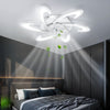 6 Speed Large LED Ceiling Fan with Lighting LED Light Adjustable Wind + Dawnzlqk