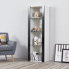 Modern Display Tall Cabinet Bookcase Shelving Units with LED Light 3 Glass Shelf