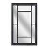 Large Window Style Mirror Garden Wall Mirror Metal Rectangle Indoor Outdoor
