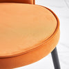 Dining Chairs Set of 2/4 Velvet Kitchen Chairs with Metal Legs