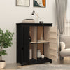 BaraSh Sideboard Black 83x41.5x100 Solid Wood Pine,Sideboard Storage A6O7