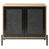 Industrial Storage Cabinet Vintage Side Doors Cupboard Retro Metal Console Table