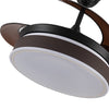 42" Ceiling Fan LED Chandelier Retractable 3 Blades Fan Lamp With Remote Control