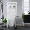 Over-the-Toilet Storage Cabinet Bathroom Storage Organizer w/Shelves & Drawer